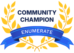 Enumerate Customer Awards_Community Champion Badge 2026