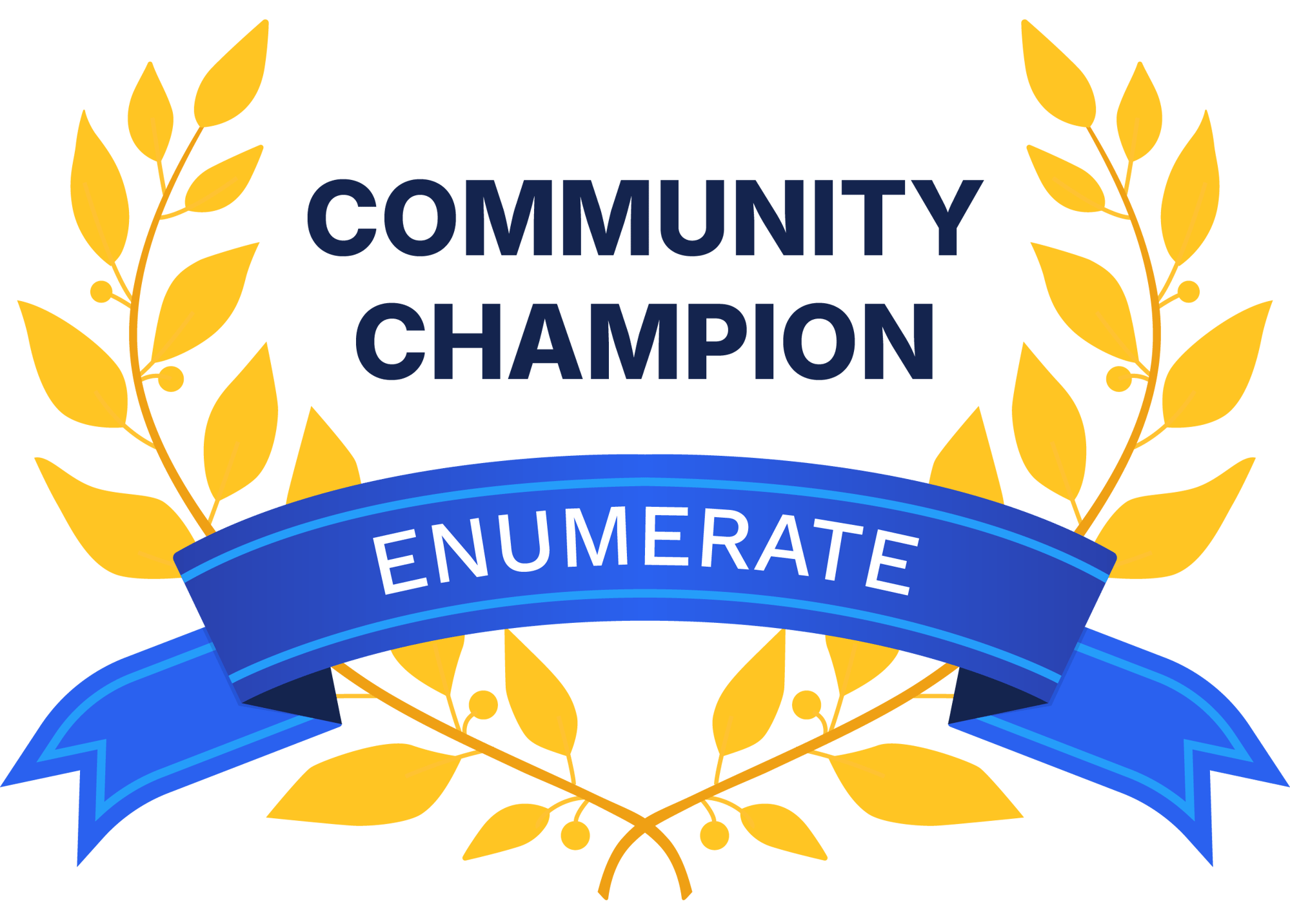 Enumerate Customer Awards_Community Champion Badge 2026