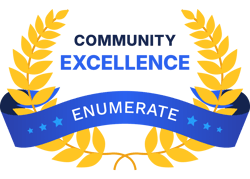 Enumerate Customer Awards_Community Excellence Badge 2026_V2
