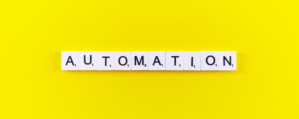 Letters forming the word AUTOMATION