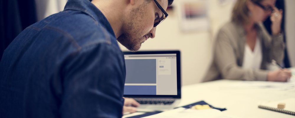 People working in an office